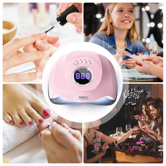 Professional Nail Dryer – 45 LED UV/LED Lamp with LCD Screen
