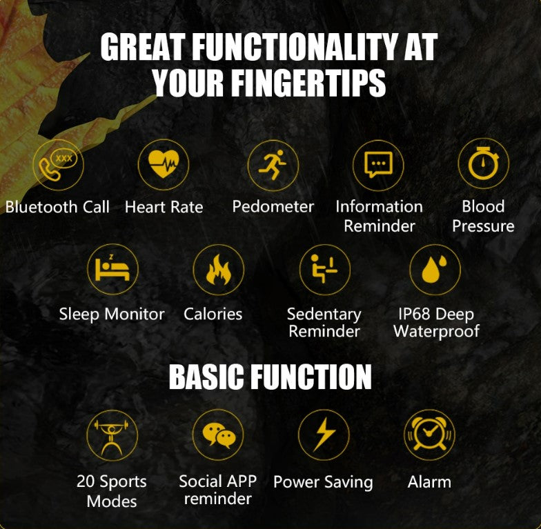 C21 Men’s Smart Watch – 5ATM Waterproof, Bluetooth Calling, 20 Sports Modes