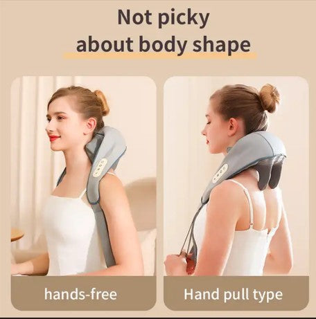 Neck, Shoulder & Back Massager – Shiatsu Kneading with Heat
