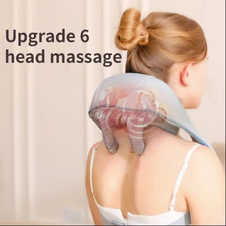 Neck, Shoulder & Back Massager – Shiatsu Kneading with Heat