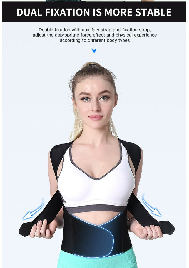 Anti-Hunchback Posture Corrector Strap – Back & Spine Alignment Support