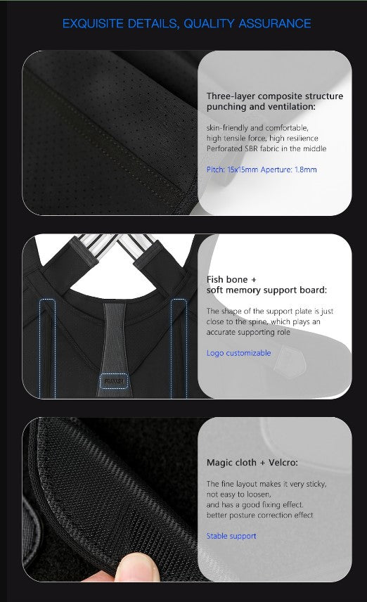 Anti-Hunchback Posture Corrector Strap – Back & Spine Alignment Support
