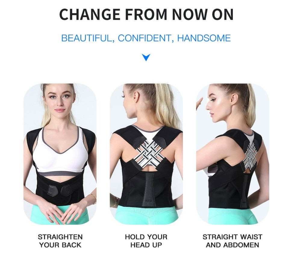 Anti-Hunchback Posture Corrector Strap – Back & Spine Alignment Support