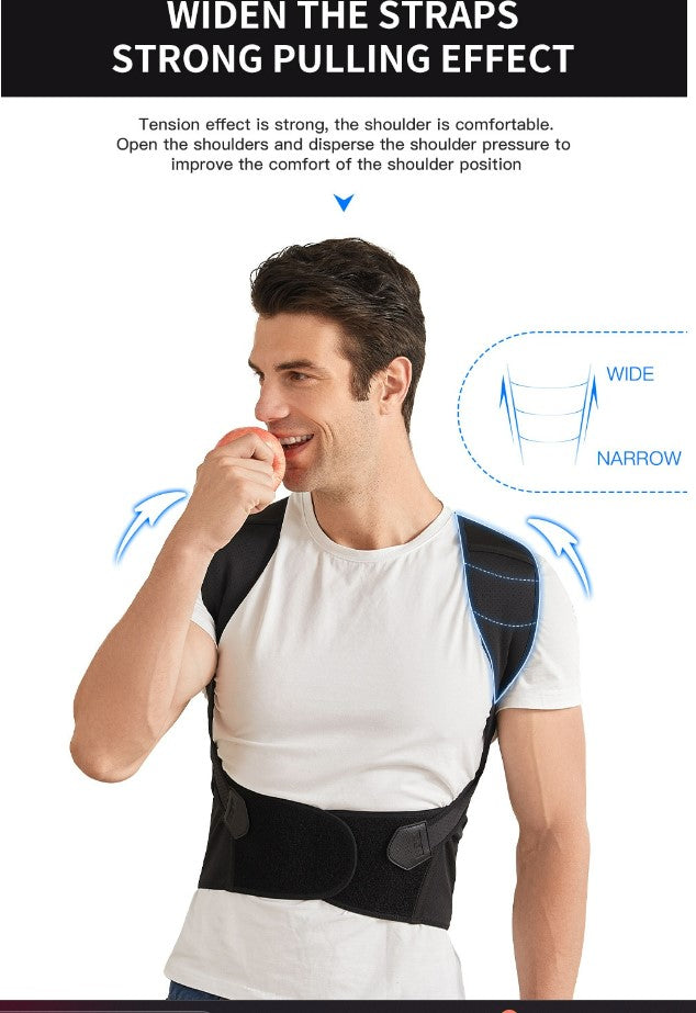 Anti-Hunchback Posture Corrector Strap – Back & Spine Alignment Support
