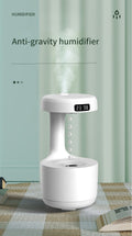 Anti-Gravity Water Drop Humidifier with LED Clock Display