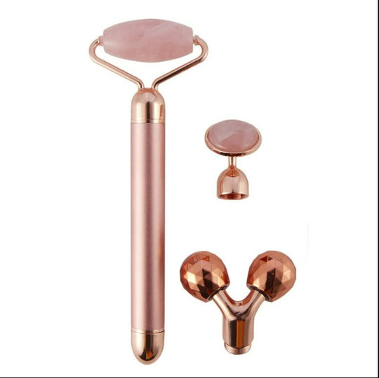 3-in-1 Electric Vibrating Jade Facial Roller – Gua Sha & Lifting Massager