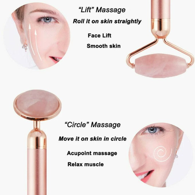 3-in-1 Electric Vibrating Jade Facial Roller – Gua Sha & Lifting Massager