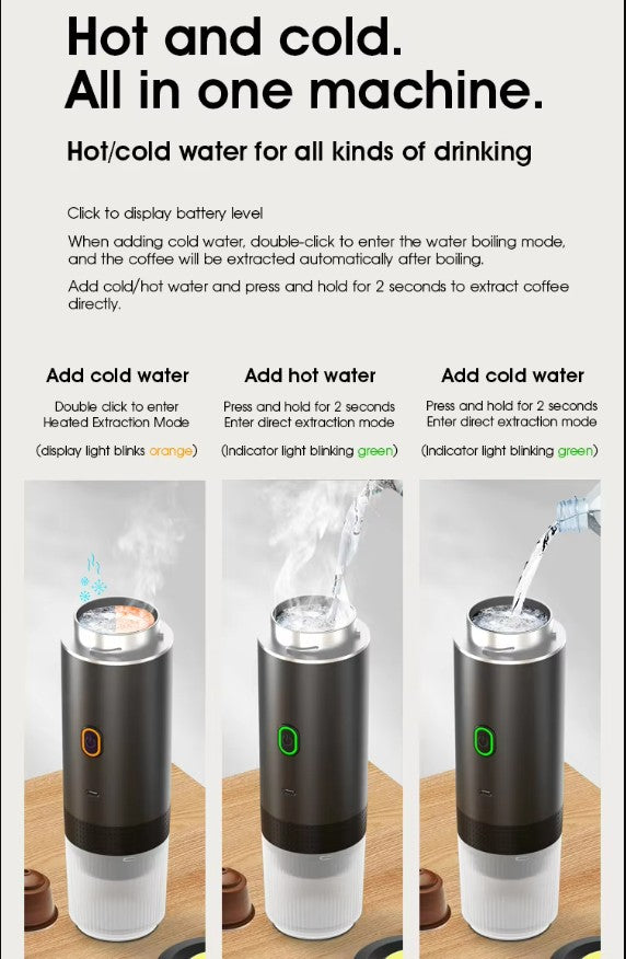 Portable Capsule Coffee Machine – Espresso On Demand