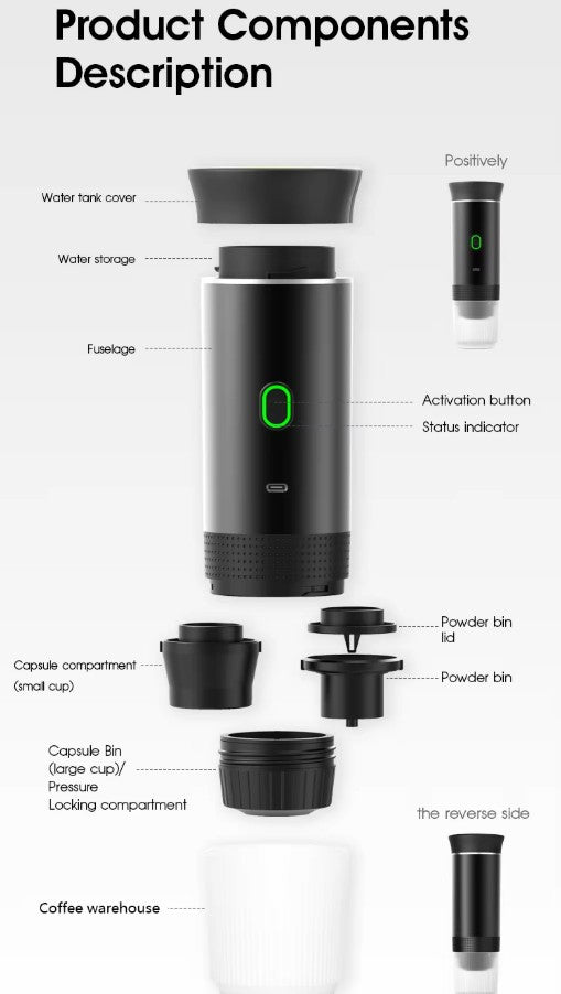 Portable Capsule Coffee Machine – Espresso On Demand