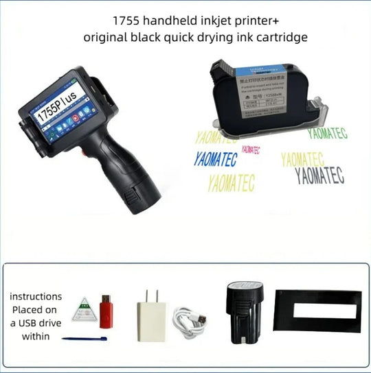 Yaomatec 1755 Intelligent Handheld Inkjet Printer – Portable High‑Resolution Printing