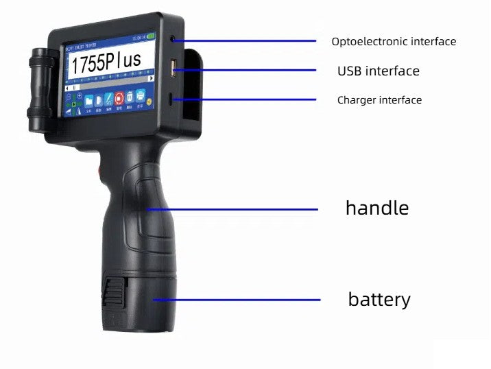 Yaomatec 1755 Intelligent Handheld Inkjet Printer – Portable High‑Resolution Printing