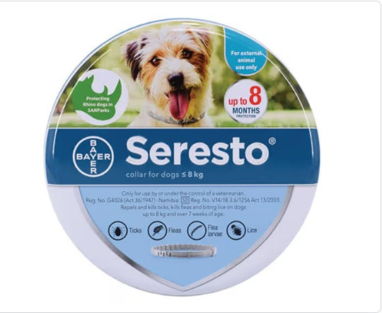 Seresto Collar for Dogs >8kg – Long‑Lasting Flea & Tick Protection