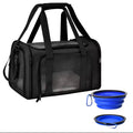 Pet Ventilated Collapsible Portable Mesh Carrier – Travel Comfort for Cats & Dogs