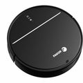 Fagor FGR200 robot vacuum cleaner black circular design top view with power button and brand logo