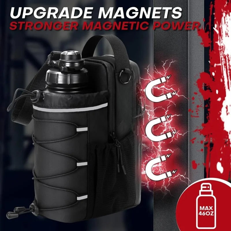 Magnetic Kettle Bag – Crossbody Gym Sling with Water Bottle Holder