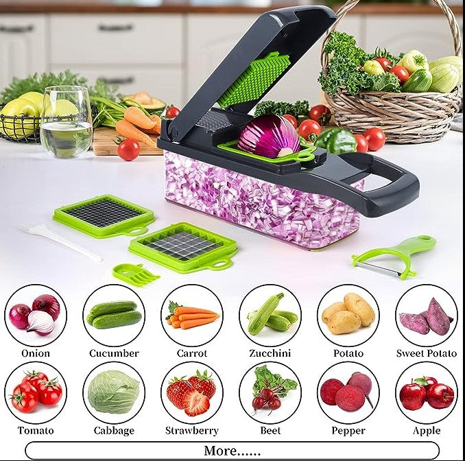 16 in 1 Vegetable Cutter, Chopper & Slicer – Multifunctional Kitchen Tool